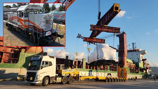 Domestic diesel-electric shunting locomotive DE 10000 exported to Tanzania